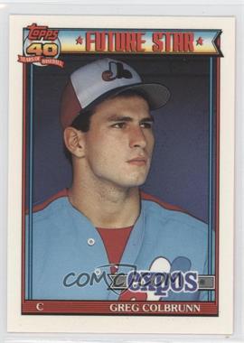 1991 Topps - [Base] - Factory Set Collector's Edition (Tiffany) #91 - Future Star - Greg Colbrunn