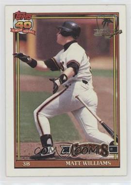 1991 Topps - [Base] - Operation Desert Shield #190 - Matt Williams