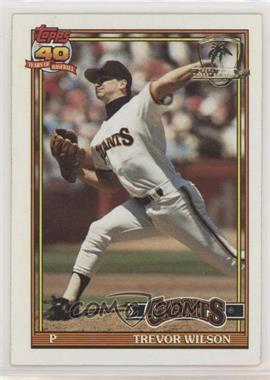 1991 Topps - [Base] - Operation Desert Shield #96 - Trevor Wilson