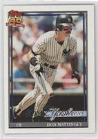 Don Mattingly (B* Before Copyright; Bold 40th Anniversary Logo on Back; 1990 Hi…