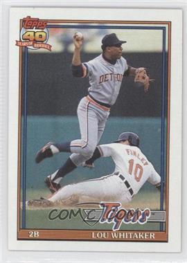 1991 Topps - [Base] #145.1 - Lou Whitaker (Light 40th Anniversary Logo)