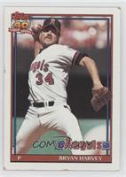 Bryan Harvey (A* Before Copyright; Barely Visible Topps 40th Anniversary Logo) …