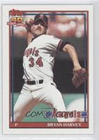 Bryan Harvey (A* Before Copyright; Barely Visible Topps 40th Anniversary Logo)