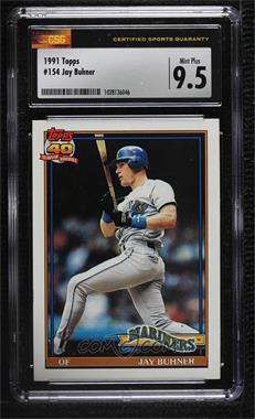 1991 Topps - [Base] #154 - Jay Buhner [CSG 9.5 Mint Plus]