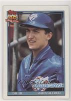 John Olerud (A* Before Copyright; Bold Visible 40th Anniversary Logo on Back)