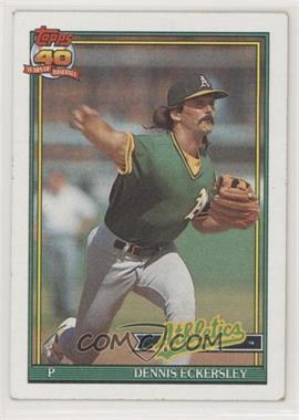 1991 Topps - [Base] #250.1 - Dennis Eckersley (A* Before Copyright; Barely Visible Topps 40th Anniversary Logo) [EX to NM]