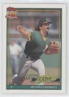 Dennis Eckersley (A* Before Copyright; Barely Visible Topps 40th Anniversary Lo…