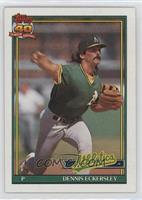 Dennis Eckersley (A* Before Copyright; Barely Visible Topps 40th Anniversary Lo…