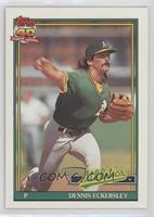 Dennis Eckersley (A* Before Copyright; Barely Visible Topps 40th Anniversary Lo…