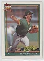 Dennis Eckersley (A* Before Copyright; Barely Visible Topps 40th Anniversary Lo…