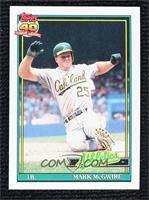 Mark McGwire (SLG .618, A* Before Copyright; Topps 40 Barely Visible in Backgro…