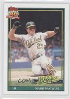 Mark McGwire (SLG .618, A* Before Copyright; Topps 40 Barely Visible in Backgro…