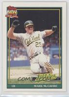 Mark McGwire (SLG .618, A* Before Copyright; Topps 40 Barely Visible in Backgro…