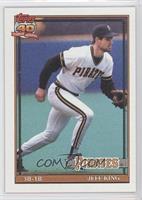 Jeff King (A* Before Copyright; Barely Visible Topps 40th Anniversary Logo)