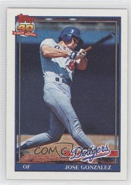 1991 Topps - [Base] #279.1 - Jose Gonzalez (photo actually Billy Bean)