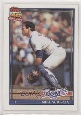 1991 Topps - [Base] #305.2 - Mike Scioscia (B* Before Copyright; Bold 40th Anniversary Logo)