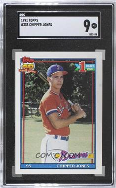 1991 Topps - [Base] #333 - Chipper Jones [SGC 9 MINT]