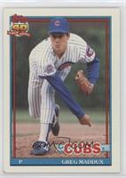 Greg Maddux (A* Before Copyright; Barely Visible 40th Anniversary Logo)