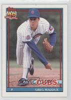Greg Maddux (A* Before Copyright; Barely Visible 40th Anniversary Logo)