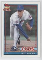 Greg Maddux (A* Before Copyright; Barely Visible 40th Anniversary Logo)