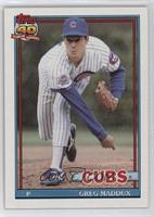 Greg Maddux (A* Before Copyright; Barely Visible 40th Anniversary Logo)