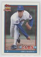 Greg Maddux (A* Before Copyright; Bold 40th Anniversary Logo on Back)