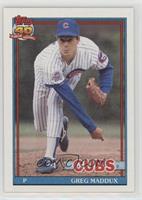 Greg Maddux (A* Before Copyright; Bold 40th Anniversary Logo on Back)