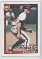 Donnie Hill (A* Before Copyright; Barely Visible Topps 40th Anniversary Logo)