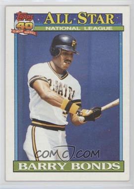 1991 Topps - [Base] #401 - All-Star - Barry Bonds