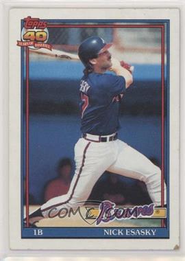 1991 Topps - [Base] #418.1 - Nick Esasky (B* Before Copyright; Barely Visible 40th Anniversary Logo)