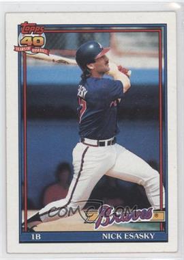 1991 Topps - [Base] #418.1 - Nick Esasky (B* Before Copyright; Barely Visible 40th Anniversary Logo)