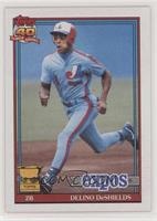 Delino DeShields (A* Before Copyright; Barely Visible Topps 40th Anniversary Lo…