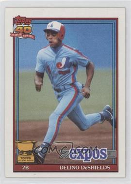 1991 Topps - [Base] #432.1 - Delino DeShields (A* Before Copyright; Barely Visible Topps 40th Anniversary Logo) [EX to NM]