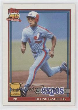 1991 Topps - [Base] #432.2 - Delino DeShields (A* Before Bold 40th Anniversary Logo on Back)