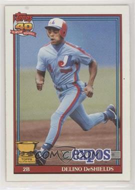 1991 Topps - [Base] #432.2 - Delino DeShields (A* Before Bold 40th Anniversary Logo on Back)