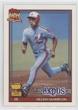 1991 Topps - [Base] #432.2 - Delino DeShields (A* Before Bold 40th Anniversary Logo on Back)