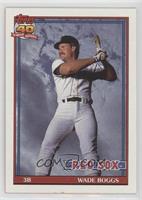 Wade Boggs (A* Before Copyright; Barely Visible Topps 40th Anniversary Logo)