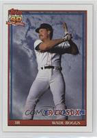 Wade Boggs (A* Before Copyright; Barely Visible Topps 40th Anniversary Logo)