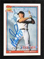 Wade Boggs (A* Before Copyright; Barely Visible Topps 40th Anniversary Logo) [J…