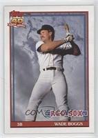 Wade Boggs (A* Before Copyright; Bold 40th Anniversary Logo on Back)