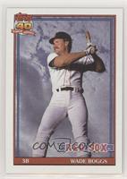 Wade Boggs (A* Before Copyright; Bold 40th Anniversary Logo on Back)