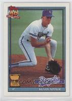 Kevin Appier (A* Before Copyright; Barely Visible Topps 40th Anniversary Logo, …