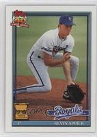 Kevin Appier (A* Before Copyright; Barely Visible Topps 40th Anniversary Logo, …