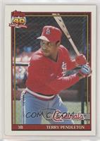Terry Pendleton (A* Before Copyright; Barely Visible 40th Anniversary Logo on B…