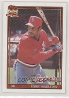 Terry Pendleton (A* Before Copyright; Bold 40th Anniversary Logo on Back)