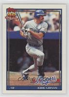 Kirk Gibson (B* Before Copyright; Barely Visible 40th Anniverary Logo on Back)