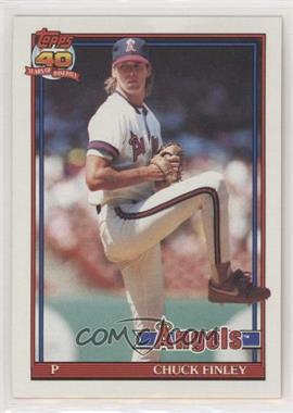 1991 Topps - [Base] #505.1 - Chuck Finley (A* Before Copyright; Barely Visible 40th Anniversary Logo)