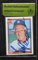 Team Leaders - Sparky Anderson [BAS Beckett Auth Sticker]