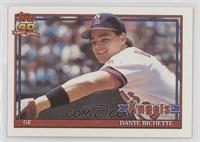 Dante Bichette (White Lettering; B* Before Copyright; Barely Visible Topps 40th…