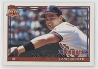 Dante Bichette (Yellow Lettering; B* Before Copyright; Barely Visible Topps 40t…